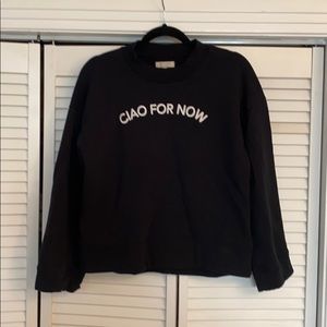 Madewell “Ciao for Now” Mockneck Sweatshirt